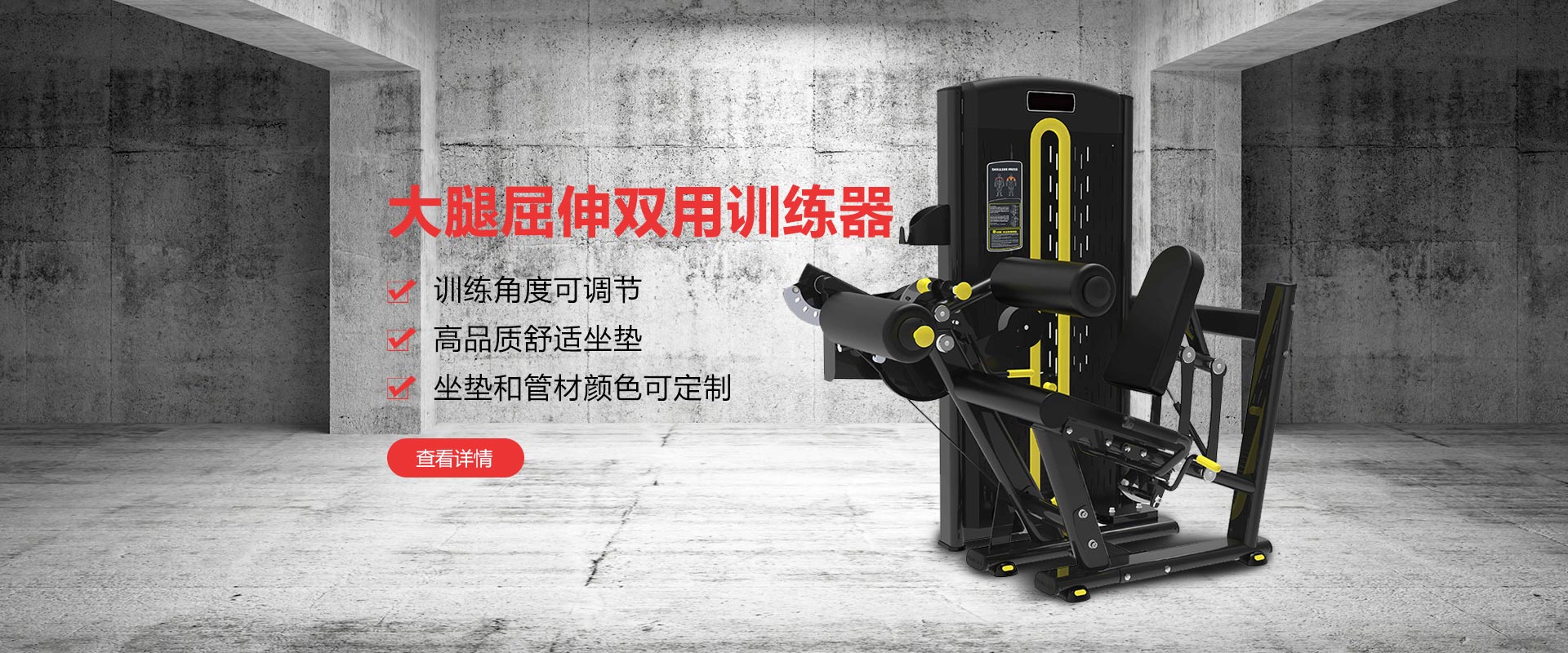 健身房大腿屈伸双用训练器